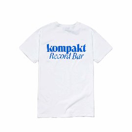 [컴팩트 레코드 바]KOMPAKT RECORD BAR_KRB Logo T-shirts - White/Blue