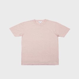 [선스펠 ]Sunspel_클래식 숏 슬리브 크루넥 티셔츠_ Classic Short Sleeve Classic Crewneck T-Shirts - Dusty Pink Melange