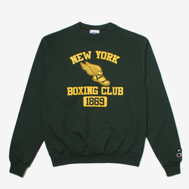 [오버햄]OVERWHELM_복싱클럽 스웨트셔츠 그린 boxing club sweatshirt Green