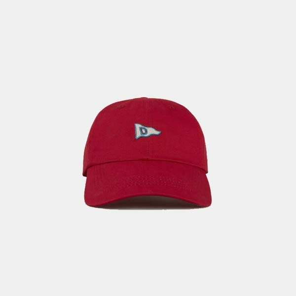 [드레익스] Drake&#039;s_Red &#039;D&#039; Flag Emblem Cotton Twill Baseball Cap