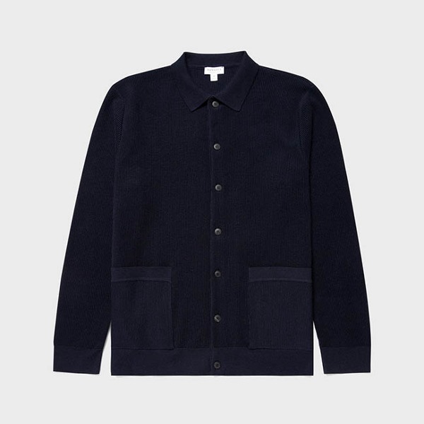 [선스펠 ] Sunspel_니트자켓_ knitted jacket Navy