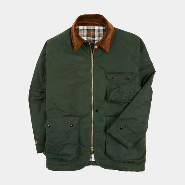 [드레익스] Drake&#039;s_Green Waxed Coverall Jacket
