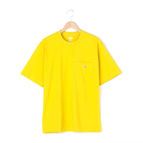 [단톤]DANTON_포켓 티셔츠 Solid Round Neck Pocket 1/2 Tee JD-9041 YELLOW