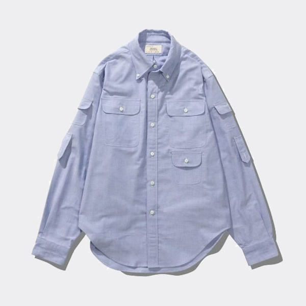 [콘티누아] CONTINUA X MANIAC MANSION_ Oxford Safari Shirts Blue