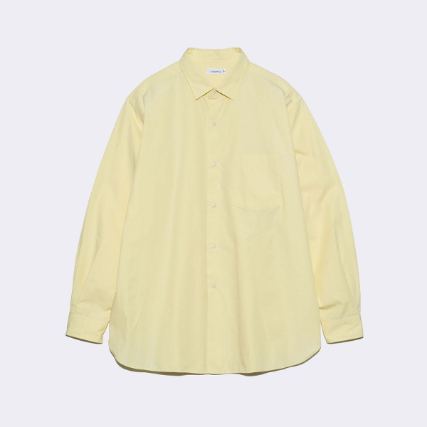 [나나미카 ] NANAMICA _Regular Collar Wind Shirt LIGHT YELLOW   [4월말 입고예정]